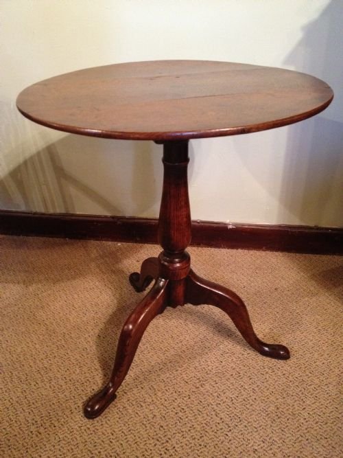 George III Oak Tripod Table