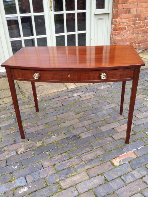 George III Bow Front Side Table