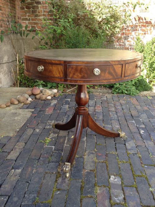 Early Twentieth Century Mahogany Drum Table
