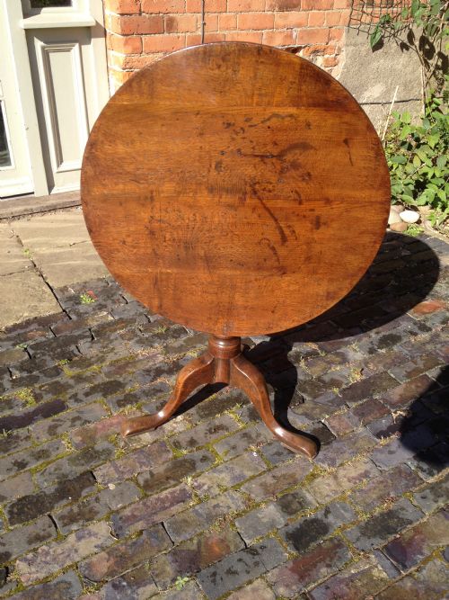 George II Oak Tripod Table