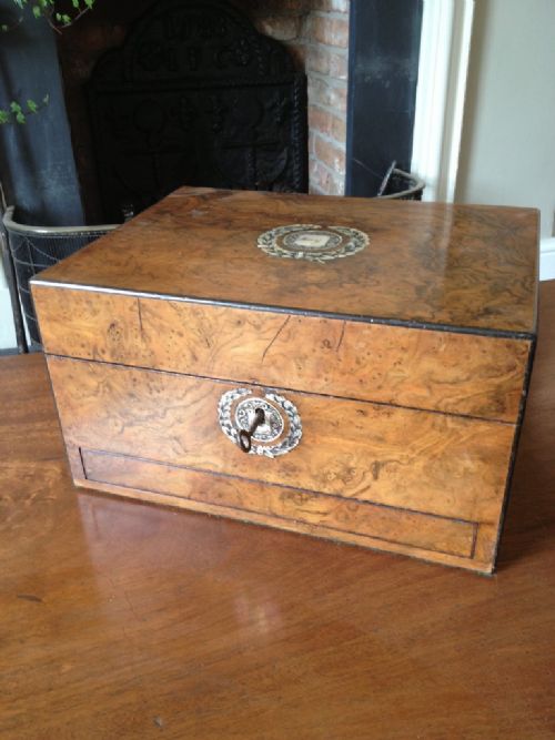Victorian Walnut Jewellery Box