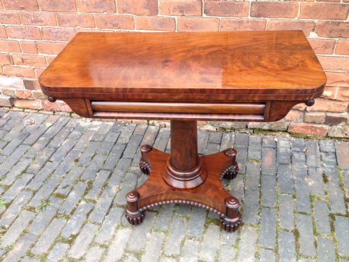 Regency Mahogany Card Table