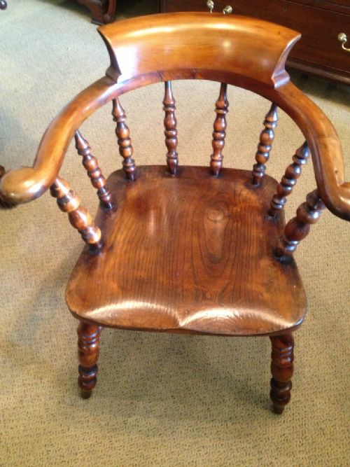 Yew, Fruitwood and Elm Smokers Bow Chair