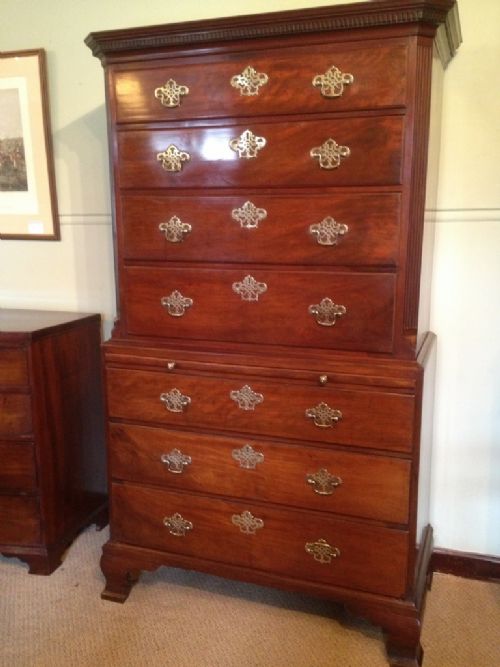 George III Mahogany Chest on Chest