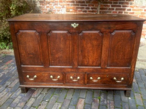 George III Oak Mule Chest