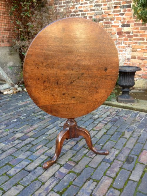 George III Oak Tripod Table