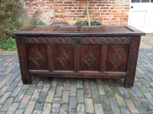 Seventeenth Century Oak Coffer