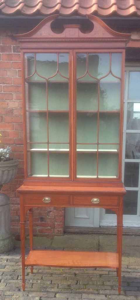 Satinwood Display Cabinet