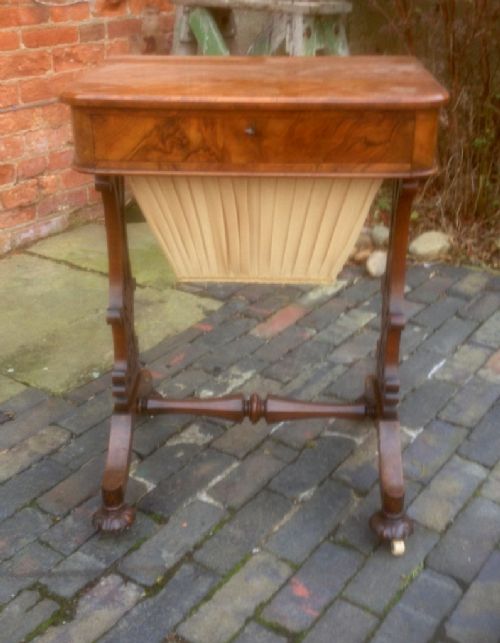 Victorian Walnut Work Table