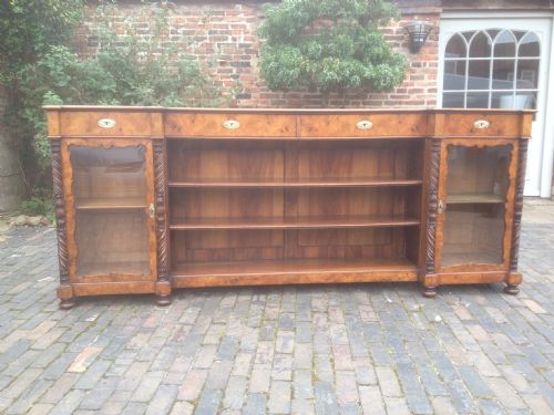 Burr Walmut Bookcase