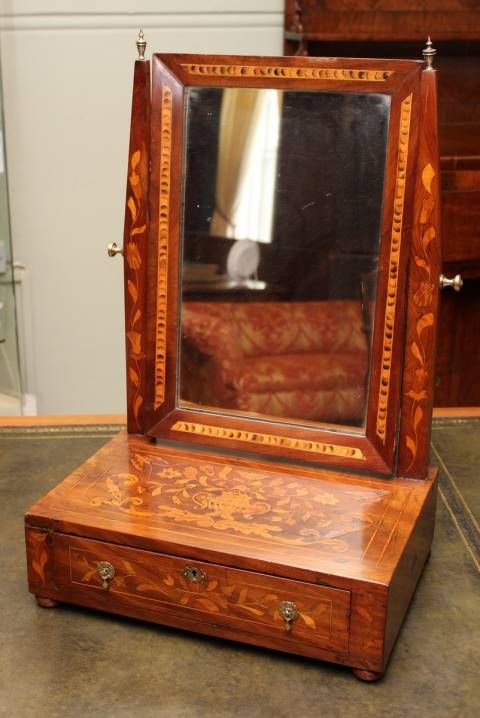 Dutch Inlaid Dressing Mirror