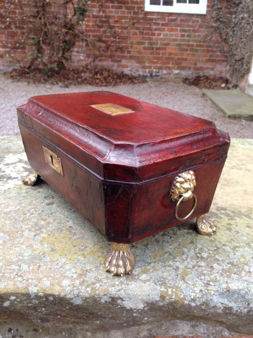 fig 1. Regency Leather Bound Work Box