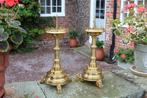 Pair of Brass Candlesticks