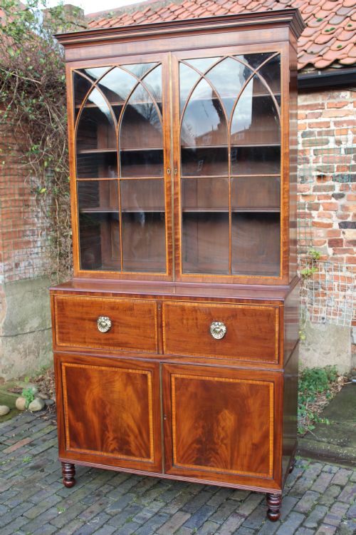 Regency Secretaire Bookcase