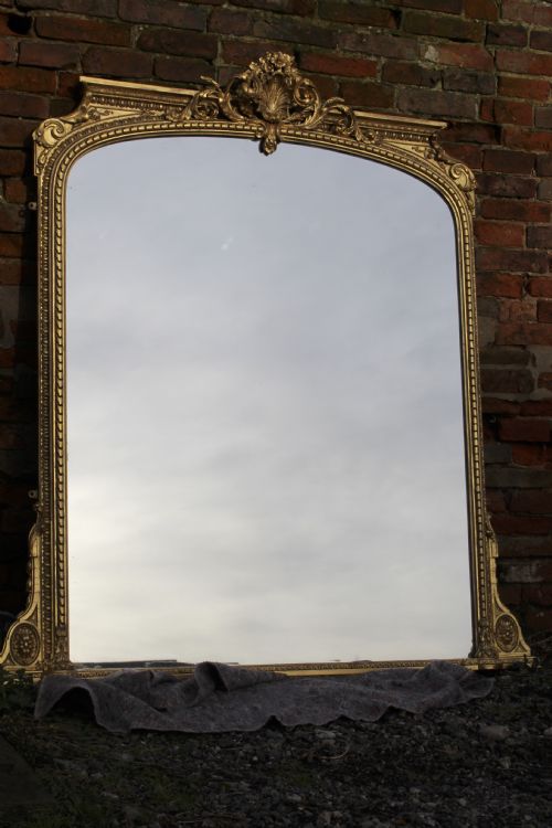 Nineteenth Century English Overmantel Mirror
