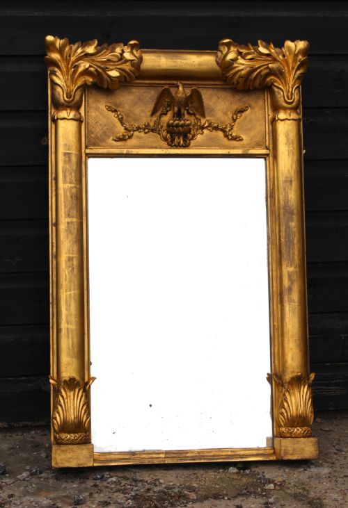 Regency Carved and Gilded Mirror.