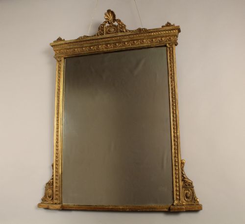 Giltwood Overmantel Mirror