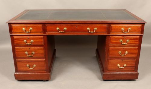 Mahogany Pedestal Desk