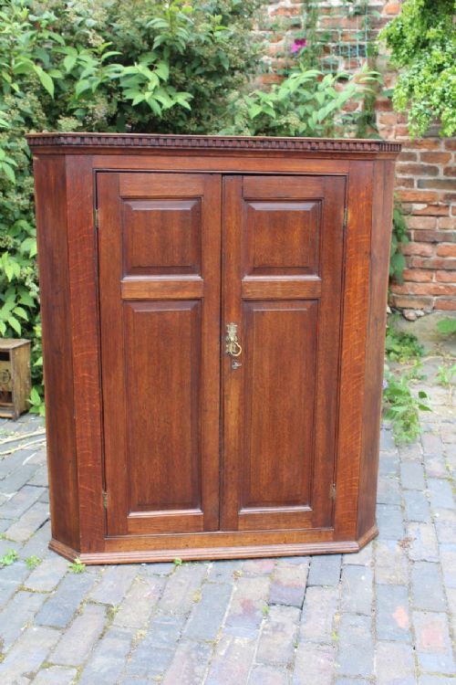 Georgian Oak Corner Cupboard