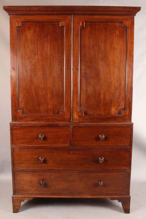 Georgian Mahogany Press Cupboard