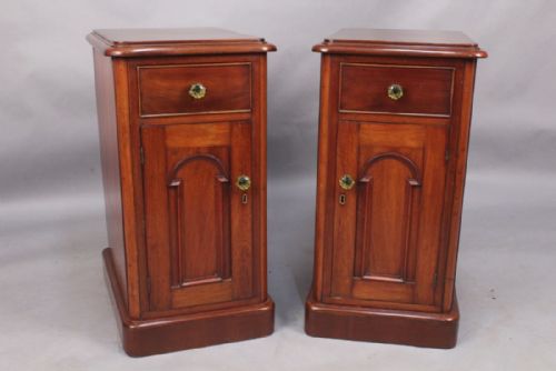 Pair of Mahogany Bedside Cupboards
