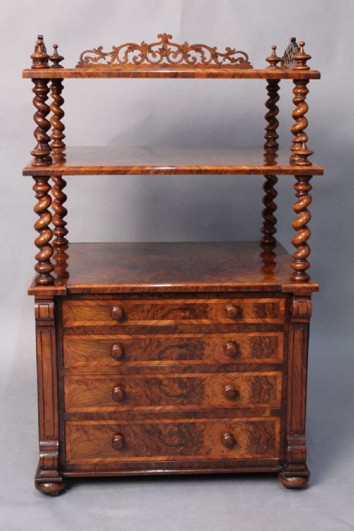 Victorian Walnut Whatnot