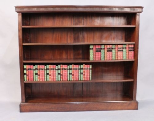 Mahogany Open Bookcase