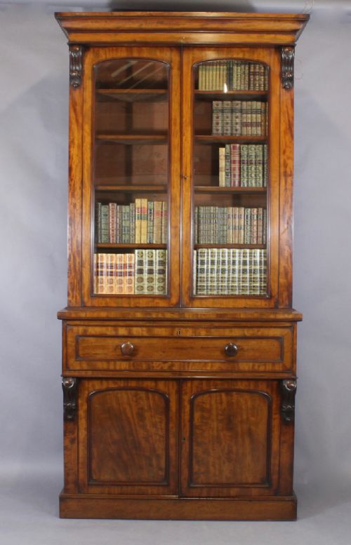 Mahogany Secretaire Bookcase