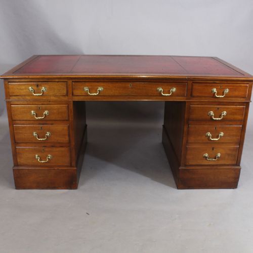 Mahogany Pedestal Desk