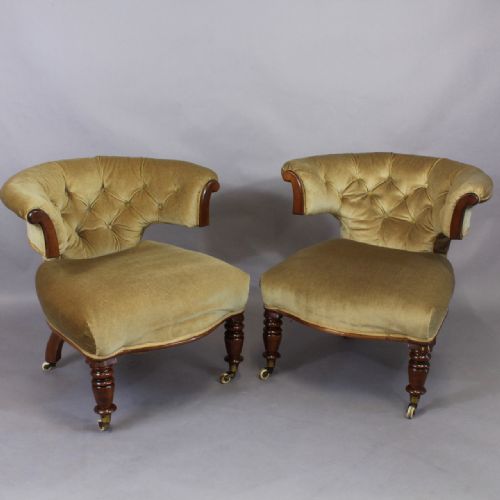 Pair of Victorian Club Armchairs