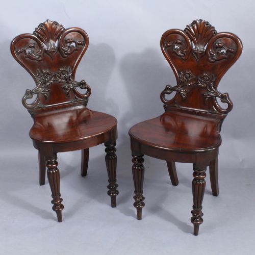 Pair of Regency Hall Chairs