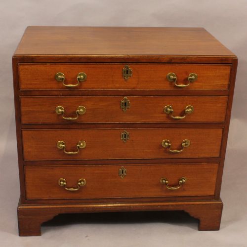 George III Mahogany Caddy Top Chest.