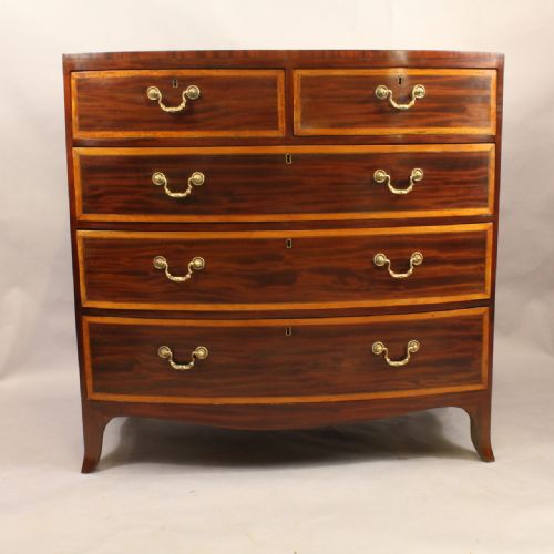 Mahogany Bow Front Chest of Drawers