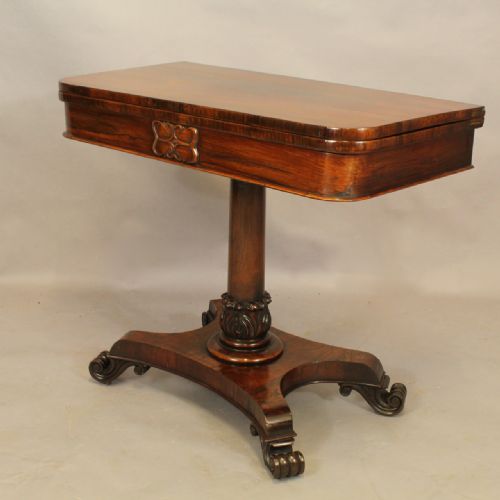 Regency Rosewood Card Table