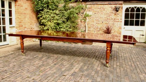 Large Mahogany Extending Dining Table