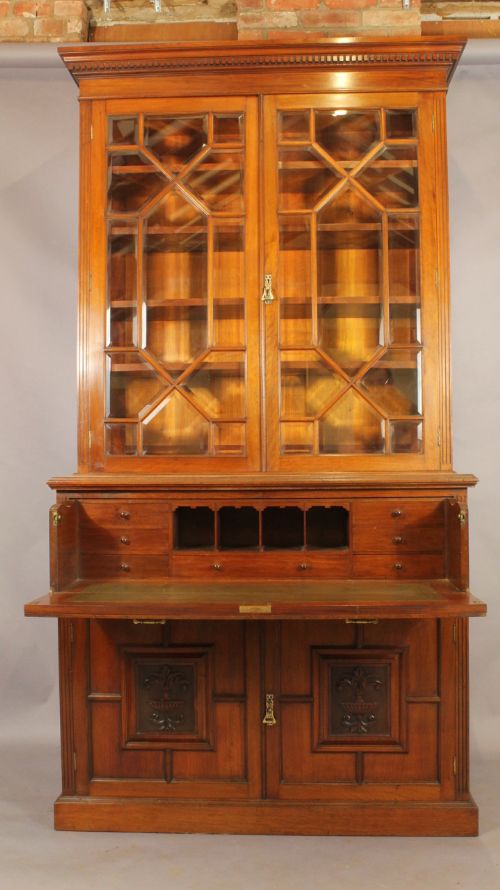 Aesthetic Movement Secretaire Bookcase