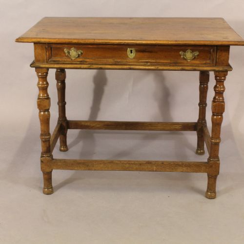 Seventeenth Century Oak Side Table