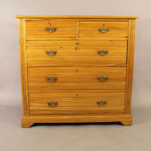 Satin Walnut Chest of Drawers