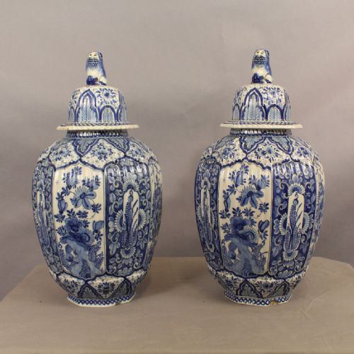 Pair of Delft Vases