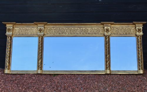 Giltwood Overmantel Mirror