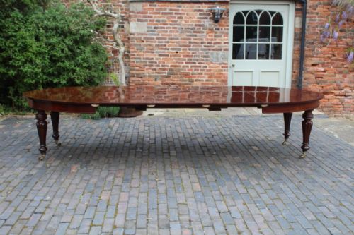 19th Century Mahogany Oval Dining Table