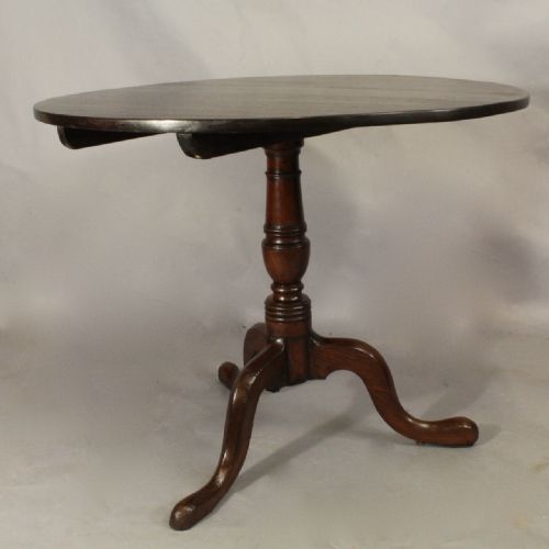 George III Oak Snap Top Table