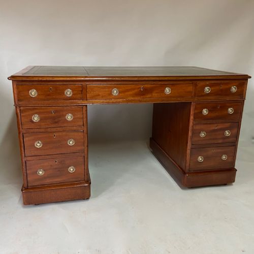 Late Nineteenth Century Pedestal Desk