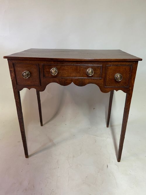 George III Oak Lowboy