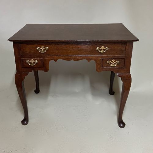 Eighteenth Century Oak Cabriole Leg Lowboy