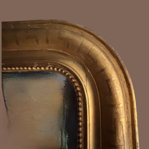LARGE 19TH CENTURY FRENCH GILTWOOD MIRROR - ADDITIONAL PHOTO 3