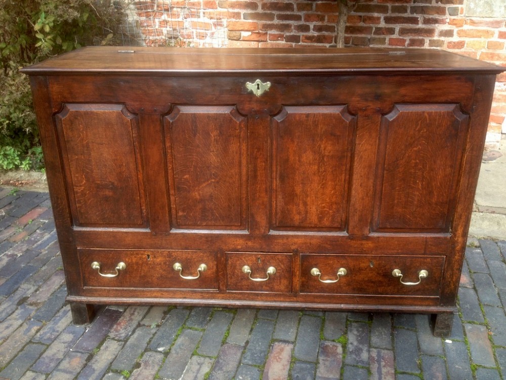 George III Oak Mule Chest