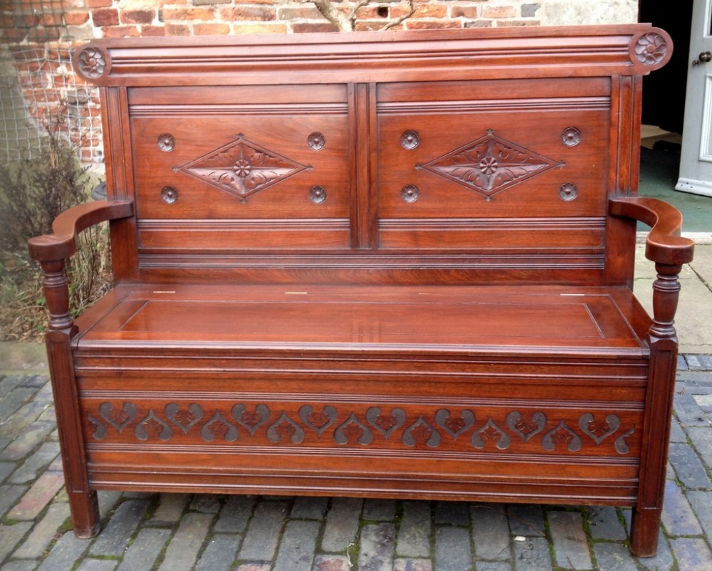 Walnut Box Settle
