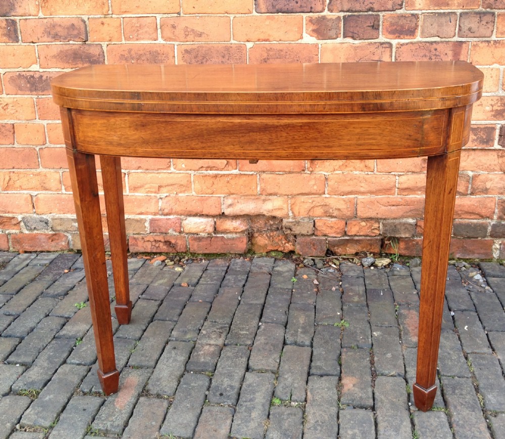 George III Rosewood Card Table 
