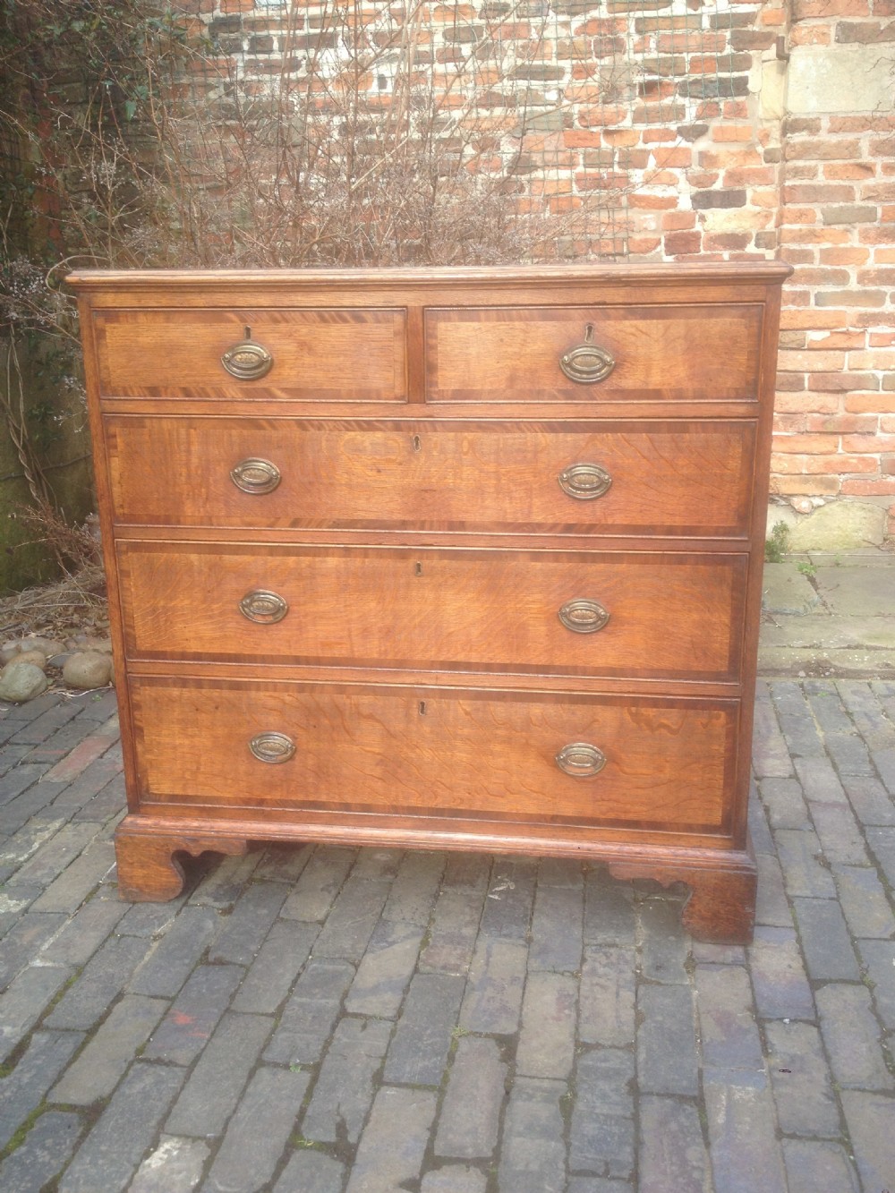George III Golden Oak Chest of Drawers